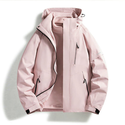 Outdoor Jacket 3-in-1 Autumn and Winter Windproof Waterproof Casual Loose Removable Jacket 1