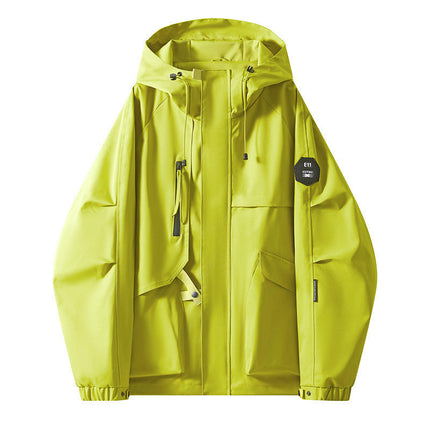 Hooded Jacket Autumn Outdoor Windproof and Waterproof Men's and Women's Travel Mountaineering Clothes