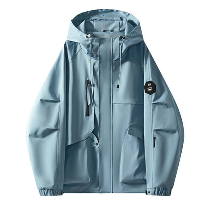 Hooded Jacket Autumn Outdoor Windproof and Waterproof Men's and Women's Travel Mountaineering Clothes