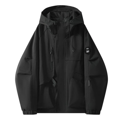 Hooded Jacket Autumn Outdoor Windproof and Waterproof Men's and Women's Travel Mountaineering Clothes