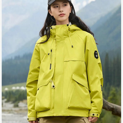 Hooded Jacket Autumn Outdoor Windproof and Waterproof Men's and Women's Travel Mountaineering Clothes