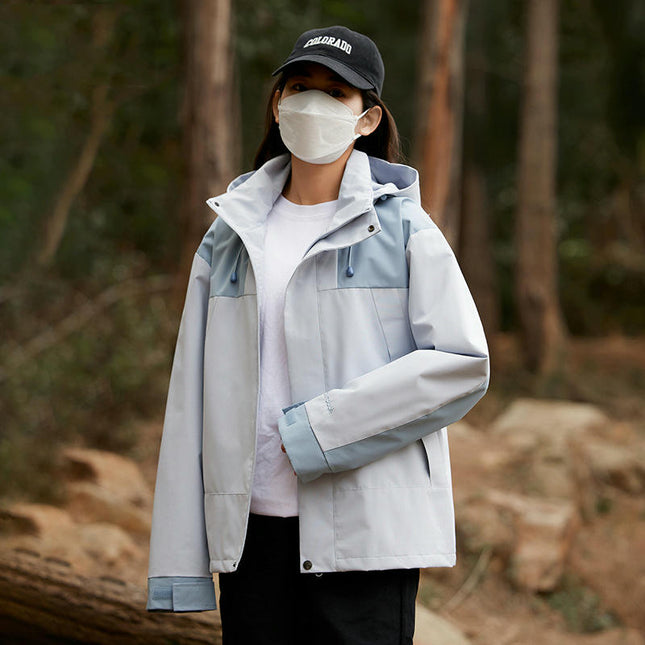Spring and Autumn Casual Hooded Jacket Outdoor Windproof and Waterproof Mountaineering Clothes
