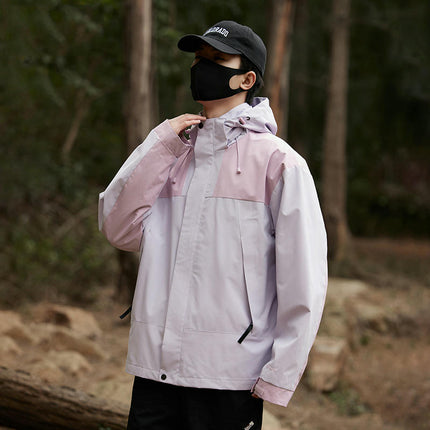 Spring and Autumn Casual Hooded Jacket Outdoor Windproof and Waterproof Mountaineering Clothes 1