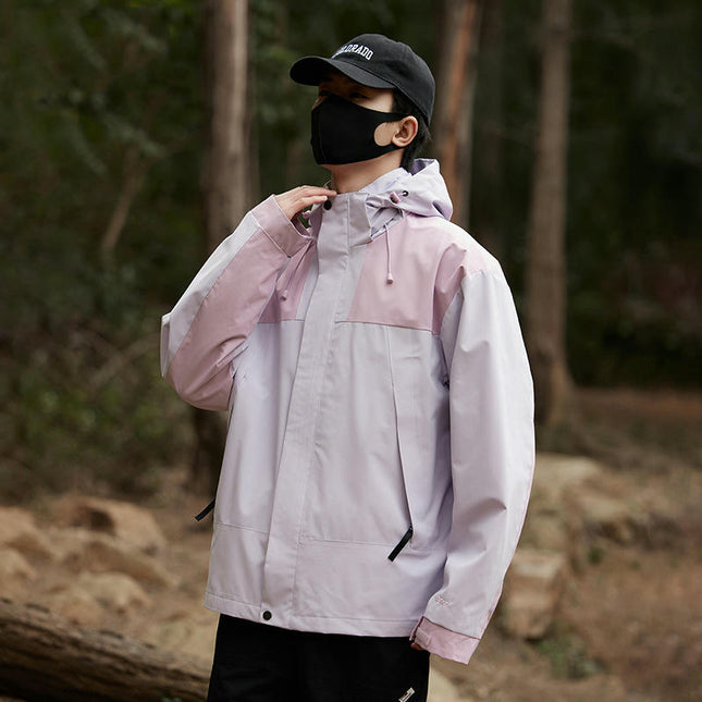 Spring and Autumn Casual Hooded Jacket Outdoor Windproof and Waterproof Mountaineering Clothes 1