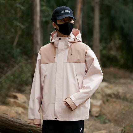 Spring and Autumn Casual Hooded Jacket Outdoor Windproof and Waterproof Mountaineering Clothes 1