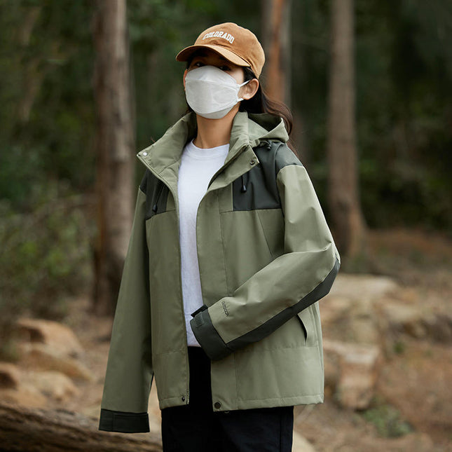 Spring and Autumn Casual Hooded Jacket Outdoor Windproof and Waterproof Mountaineering Clothes