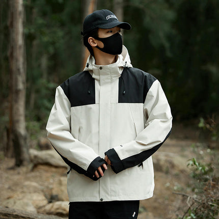 Spring and Autumn Casual Hooded Jacket Outdoor Windproof and Waterproof Mountaineering Clothes