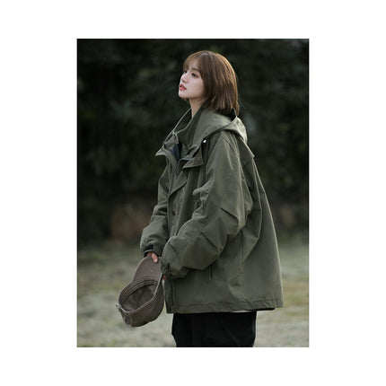 Men's 3 in 1 Jacket Removable Autumn and Winter Windproof Waterproof Outdoor Jacket Women
