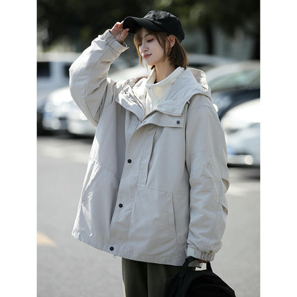 Men's 3 in 1 Jacket Removable Autumn and Winter Windproof Waterproof Outdoor Jacket Women