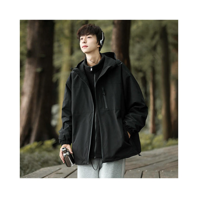 Men's 3 in 1 Jacket Removable Autumn and Winter Windproof Waterproof Outdoor Jacket Women