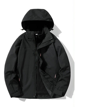 Outdoor Hiking Ski Mountaineering 3 in 1 Jacket Thick Warm Coat 1