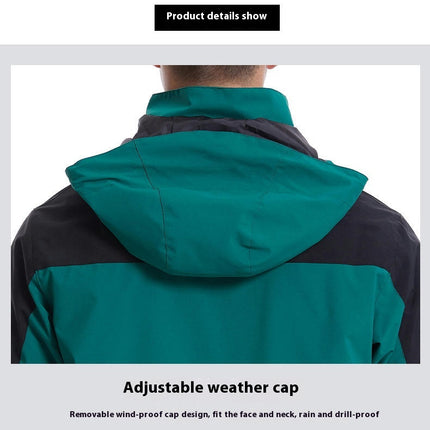 Outdoor 3-in-1 Jacket - Windproof Rainproof Warm Jacket, Mountaineering Clothes
