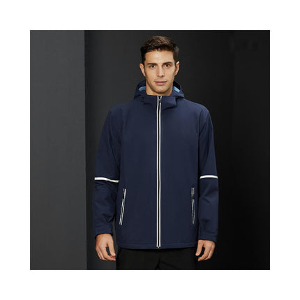 Autumn and Winter Plus Welvet Warm Jacket Outdoor Hooded Mountaineering Clothing Windproof Jacket