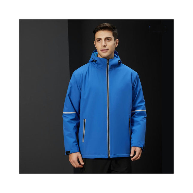 Autumn and Winter Plus Welvet Warm Jacket Outdoor Hooded Mountaineering Clothing Windproof Jacket