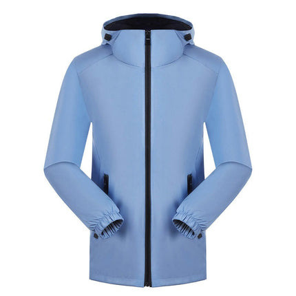Men's and women's Spring and Autumn Thin Jackets, Windproof and Waterproof Hooded Hiking Jackets