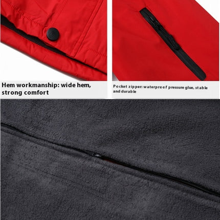 Men's and Women's Ski Jacket Warm Winter Coat Hooded  Waterproof Mountain Windbreaker for Hiking Traval
