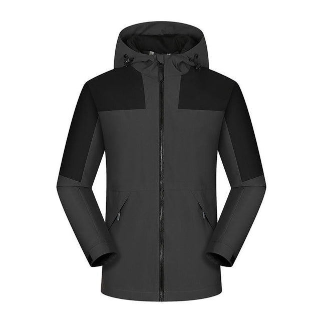 Mens Lightweight Waterproof Windproof Raincoat Hooded jackets Hiking Cycling Mountaineering clothing