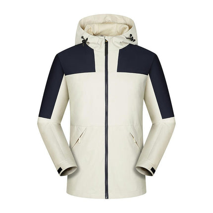 Mens Lightweight Waterproof Windproof Raincoat Hooded jackets Hiking Cycling Mountaineering clothing
