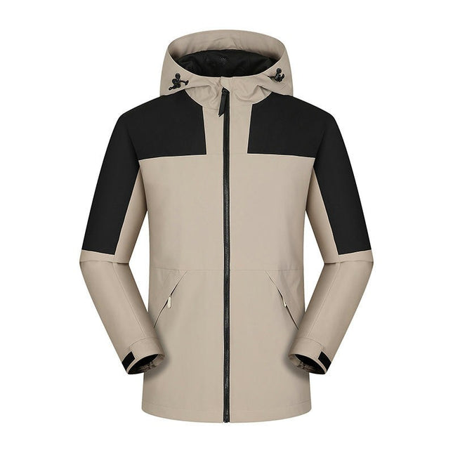 Mens Lightweight Waterproof Windproof Raincoat Hooded jackets Hiking Cycling Mountaineering clothing