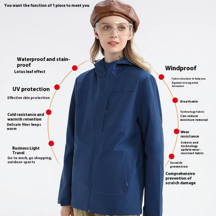 Mens Lightweight Waterproof Windproof Raincoat Hooded jackets for Men Hiking Cycling Travel
