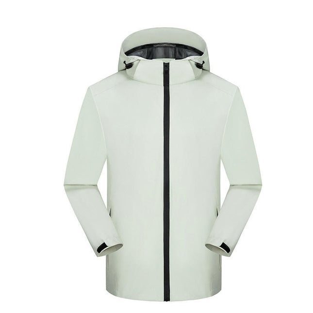 Outdoor Solid Color Thin Jacket - Windproof Jacket Men's Hooded Mountaineering Clothing