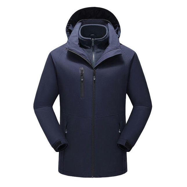 Dual Control Heating Jacket 3 In 1 Cold Protection and Warm Ski Suit Jacket Smart Electric Heating Suit