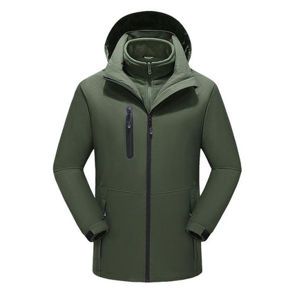 Dual Control Heating Jacket 3 In 1 Cold Protection and Warm Ski Suit Jacket Smart Electric Heating Suit