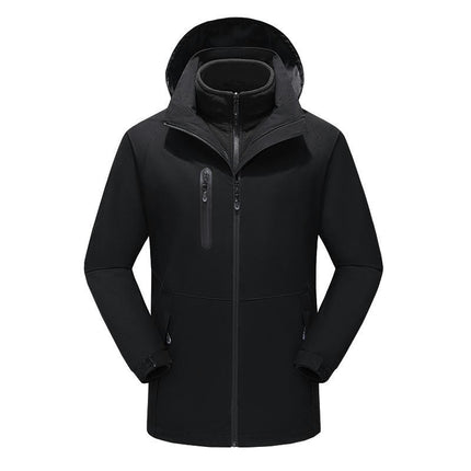 Dual Control Heating Jacket 3 In 1 Cold Protection and Warm Ski Suit Jacket Smart Electric Heating Suit