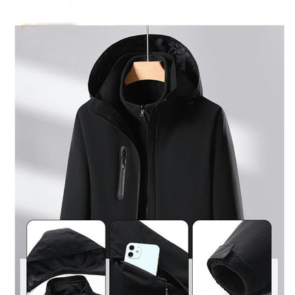 Dual Control Heating Jacket 3 In 1 Cold Protection and Warm Ski Suit Jacket Smart Electric Heating Suit
