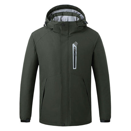 Heating Jacket Men's and Women's Outdoor Plus Velvet Warm Mountaineering Clothes USB Charging Heating Clothes