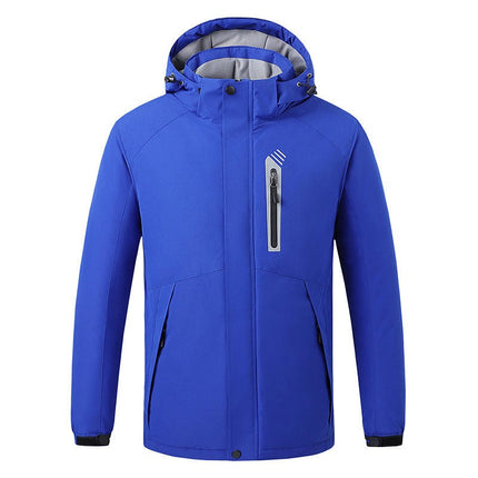 Heating Jacket Men's and Women's Outdoor Plus Velvet Warm Mountaineering Clothes USB Charging Heating Clothes
