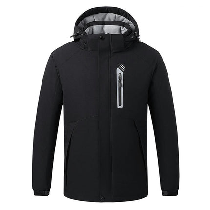 Heating Jacket Men's and Women's Outdoor Plus Velvet Warm Mountaineering Clothes USB Charging Heating Clothes