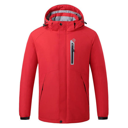 Heating Jacket Men's and Women's Outdoor Plus Velvet Warm Mountaineering Clothes USB Charging Heating Clothes