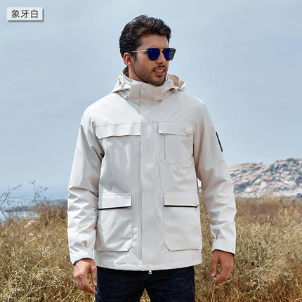 Warm 3-in-1 Jacket - Waterproof Jacket, Outdoor Windproof Mountaineering Clothing