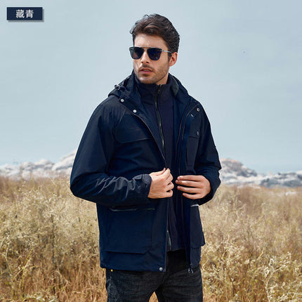 Warm 3-in-1 Jacket - Waterproof Jacket, Outdoor Windproof Mountaineering Clothing