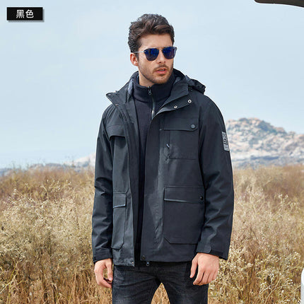 Warm 3-in-1 Jacket - Waterproof Jacket, Outdoor Windproof Mountaineering Clothing