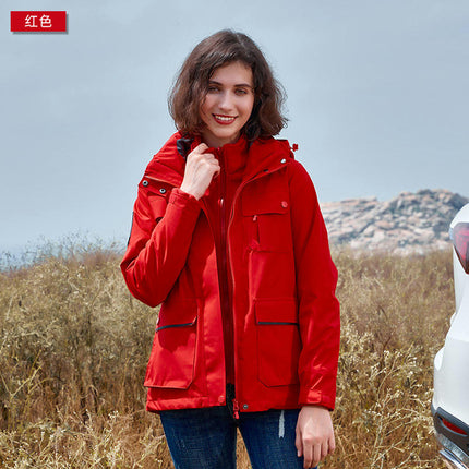 Warm 3-in-1 Jacket - Waterproof Jacket, Outdoor Windproof Mountaineering Clothing