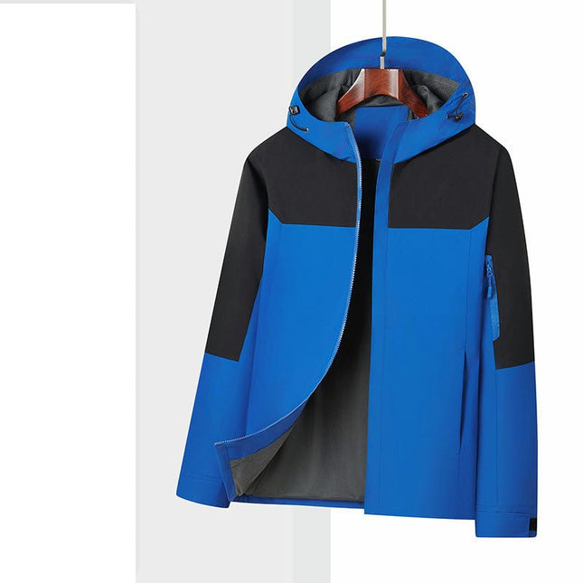 Thin Jacket-Outdoor Windproof and Rainproof Hooded Men's and Women's Mountaineering Clothes