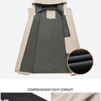 Thin Jacket-Outdoor Windproof and Rainproof Hooded Men's and Women's Mountaineering Clothes