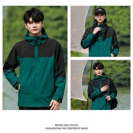 Thin Jacket-Outdoor Windproof and Rainproof Hooded Men's and Women's Mountaineering Clothes