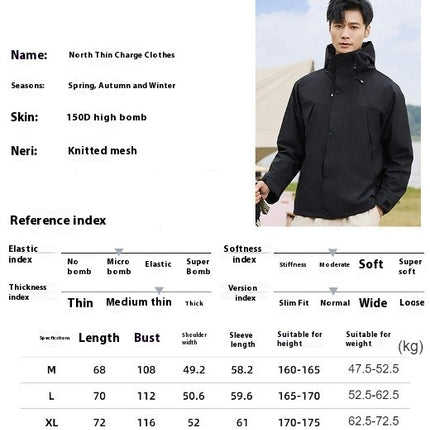 Men and Women Windproof Jacket Waterproof Lightweight Mountain Sport Jacket Hooded Raincoat