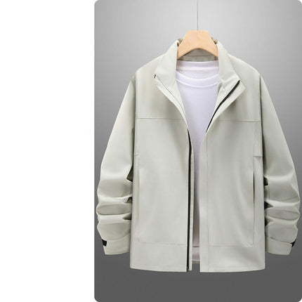 Men's Rain Jacket Waterproof with Hooded Hiking Coat Lightweight Windbreaker