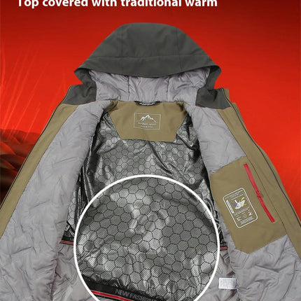 Men's and Women's Warm Jackets, Graphene Heat Storage Parkas, Windproof Mountaineering Clothing