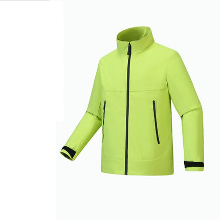 Men's and Women's Stand Collar Thin Jacket Spring and Autumn Outdoor Windproof and Rainproof Jacket