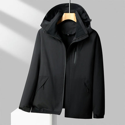 Mens Windproof Jacket Waterproof Lightweight Mountain Sport Jacket Hooded Windbreaker Raincoat