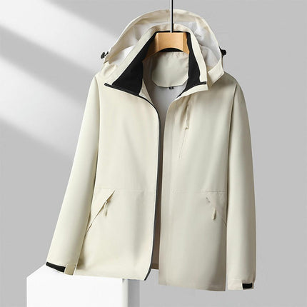 Mens Windproof Jacket Waterproof Lightweight Mountain Sport Jacket Hooded Windbreaker Raincoat
