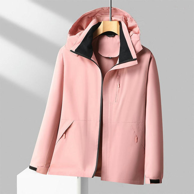 Mens Windproof Jacket Waterproof Lightweight Mountain Sport Jacket Hooded Windbreaker Raincoat