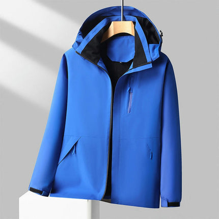 Mens Windproof Jacket Waterproof Lightweight Mountain Sport Jacket Hooded Windbreaker Raincoat