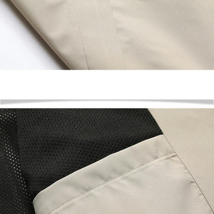 Mens Windproof Jacket Waterproof Lightweight Mountain Sport Jacket Hooded Windbreaker Raincoat