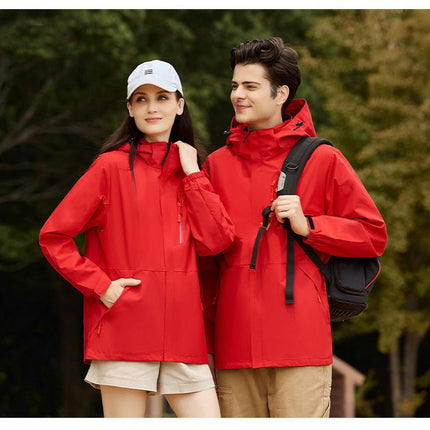Mens Windproof Jacket Waterproof Lightweight Mountain Sport Jacket Hooded Windbreaker Raincoat